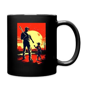 Baseball Fête des Pères Cadeau de la fête des Mères - Mug uni - noir - Droite