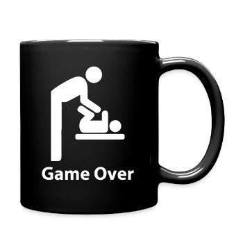 Game Over - Expectant Dads To Be Father's Day - Full Colour Mug - black - Right