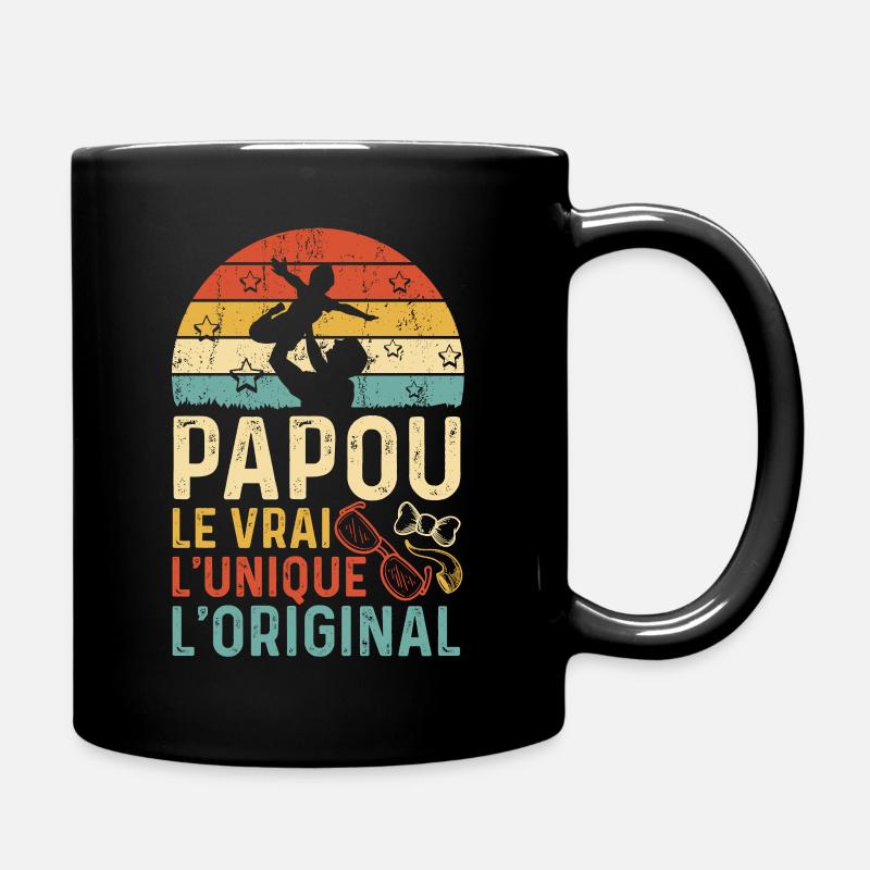 Anniversaire Papou Le Vrai L'unique L'original - Mug uni - noir
