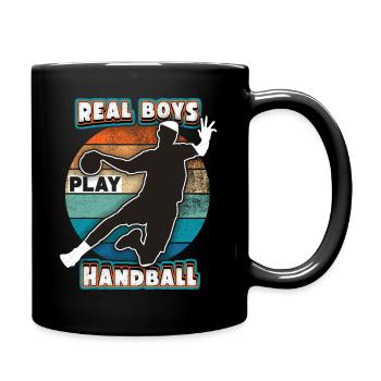 Handball Joueur De Handball, Dicton Sportif, Arc-en-ciel - Mug uni - noir - Droite