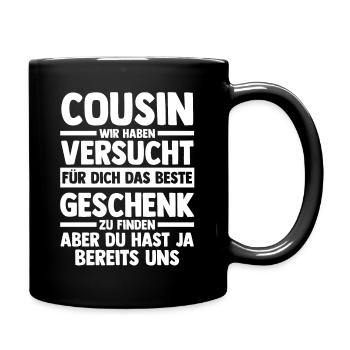 Cousin - Tasse einfarbig - Schwarz - Rechts