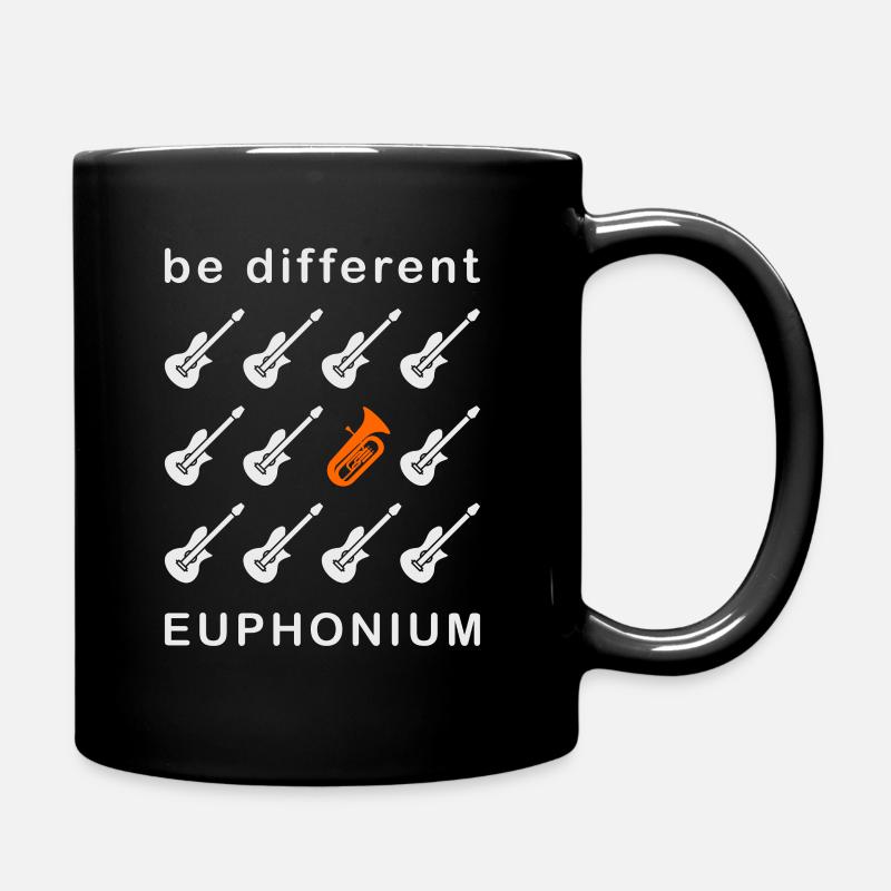 Euphonium Eufonium Blechbläser Tuba Spruch - Tasse einfarbig - Schwarz