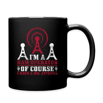 Amateurfunk-design Für Amateurfunk - Tasse einfarbig - Schwarz - Rechts