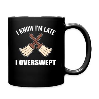 Drôle de femme de ménage gardienne - Mug uni - noir - Droite