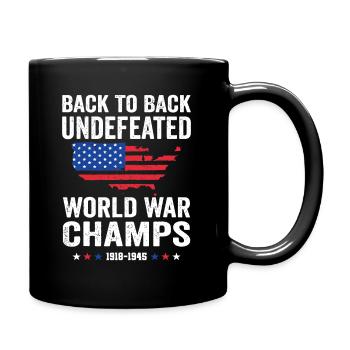 Juillet - Champions invaincus de la Première Guerre mondiale consécutifs - Mug uni - noir - Droite