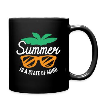 Sommer ist ein Geisteszustand - Tasse einfarbig - Schwarz - Rechts