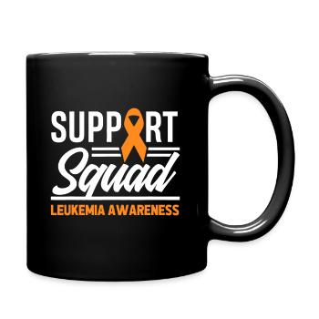Leukemia Warrior Support Squad Leukemia Cancer - Full Colour Mug - black - Right