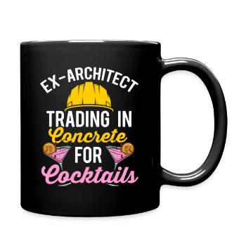 Architekt im Ruhestand Architektur im Ruhestand - Tasse einfarbig - Schwarz - Rechts