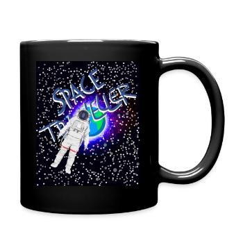 Man in space - Full Colour Mug - black - Right