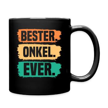 Patenonkel Bester Onkel - Tasse einfarbig - Schwarz - Rechts