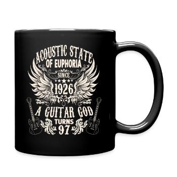 musician birthday guitarist rocker born 1926 - Full Colour Mug - black - Right