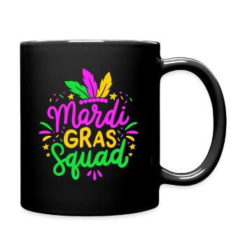 Mardi Gras Squad Party Gift - Full Colour Mug - black - Right