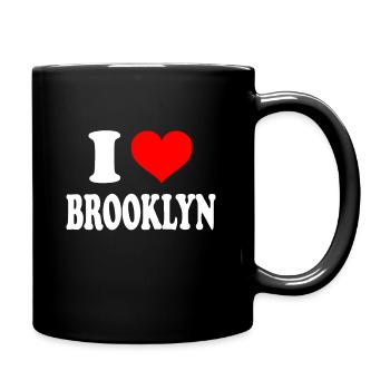 Brooklyn - I Heart Brooklyn - Ich liebe Brooklyn - Tasse einfarbig - Schwarz - Rechts