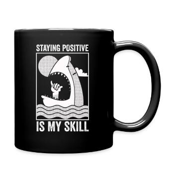 Rester positif est ma compétence - Mug uni - noir - Droite