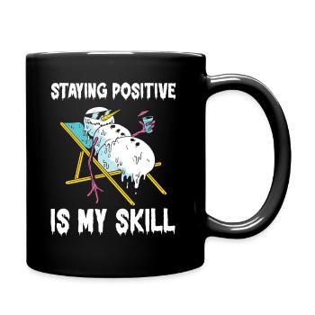 Rester positif est ma compétence - Mug uni - noir - Droite