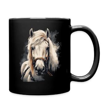 Cheval islandais - Mug uni - noir - Droite