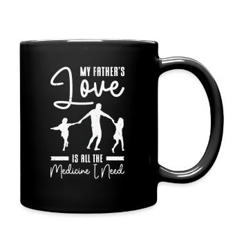 Best Medicine Father Love Grandpa Family - Full Colour Mug - black - Right