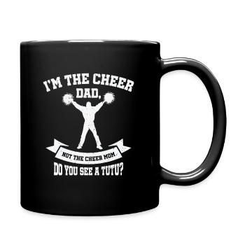 Cheerleader Stolzes Cheer Dad Cheerleading - Tasse einfarbig - Schwarz - Rechts