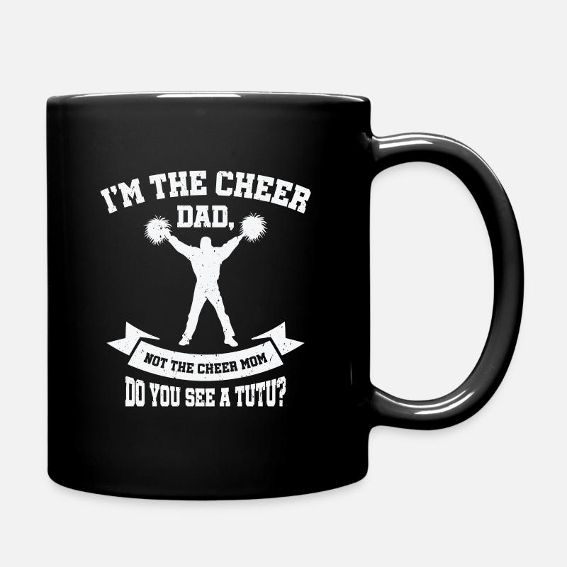 Cheerleader Stolzes Cheer Dad Cheerleading - Tasse einfarbig - Schwarz