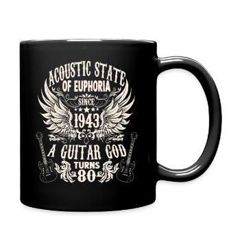 Fan de guitare Musicien Guitaristes Anniversaire 1943 - Mug uni - noir - Droite
