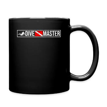 Dive Master Professionelle Taucher Tauchen Flaggen - Tasse einfarbig - Schwarz - Rechts