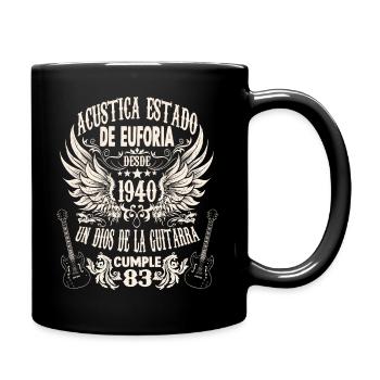 músico cumpleaños guitarrista rockero nacido en - Tasse einfarbig - Schwarz - Rechts