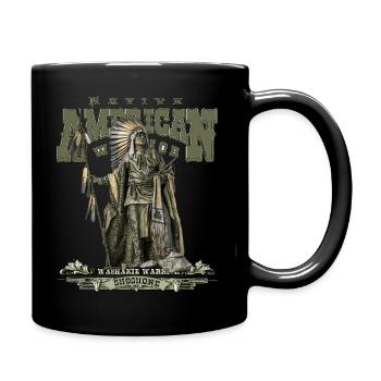 Shoshone warrior - Washakie - Mug uni - noir - Droite