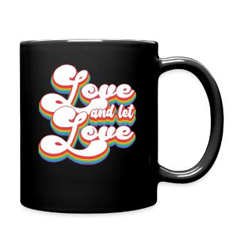 Pride Month LGBTQ - Lieben und lieben lassen - Tasse einfarbig - Schwarz - Rechts