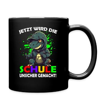 Erstklässler | Einschulung | Schulanfang - Tasse einfarbig - Schwarz - Rechts