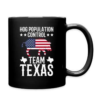 Schweinejagd Texas Design Für Schweinejagd Texas - Full Colour Mug - black - Right
