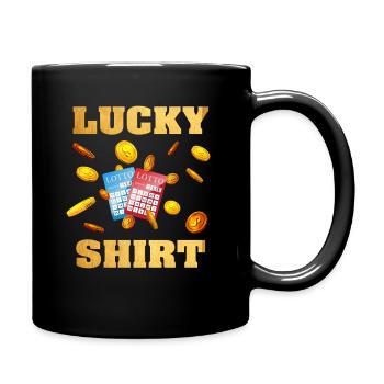 Lucky Bingo Lotterie - Tasse einfarbig - Schwarz - Rechts