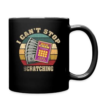 Je ne peux pas arrêter de gratter - Mug uni - noir - Droite