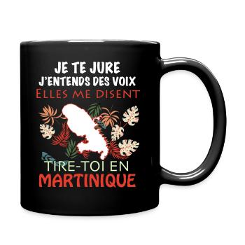 Martinique humour cadeau pour femmes et hommes - Mug uni - noir - Droite