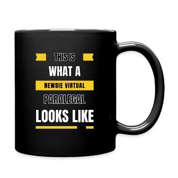 Parajuriste virtuel débutant - Mug uni - noir - Droite