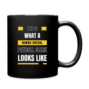 Commis à la paie virtuel débutant - Mug uni - noir - Droite