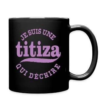 Titiza - Belle gosse marocaine arbia - Mug uni - noir - Droite