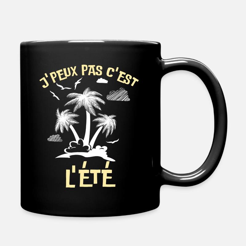 C est l été à la plage - Mug uni - noir