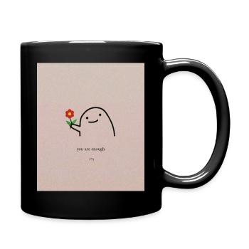 You are enough - Kawaii - Positive vibes - Mug uni - noir - Droite