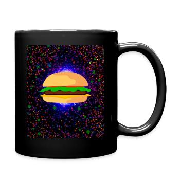 Burger Cheeseburger Hamburger - Grillmeister - Full Colour Mug - black - Right