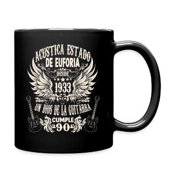 músico cumpleaños guitarrista rockero nacido en - Tasse einfarbig - Schwarz - Rechts