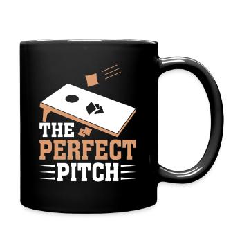 Cornhole Spielfeld Hobby Sackloch - Tasse einfarbig - Schwarz - Rechts