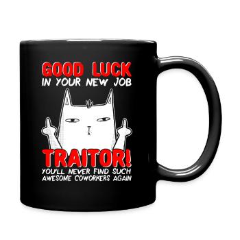 Job change New job farewell farewell gift - Full Colour Mug - black - Right
