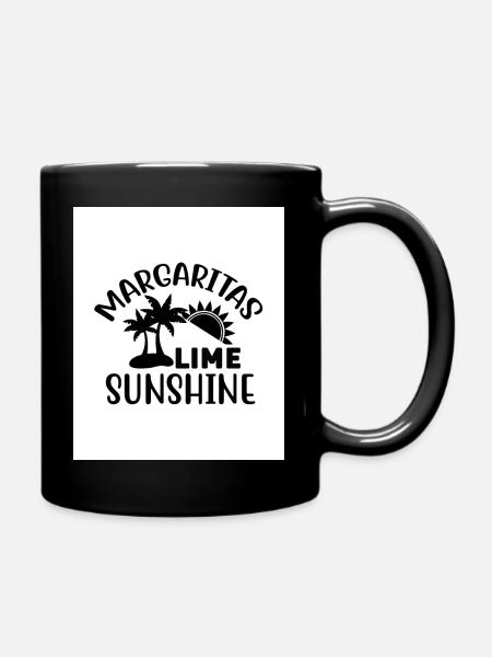Margaritas Limetten-Sonnenschein - Tasse einfarbig - Schwarz