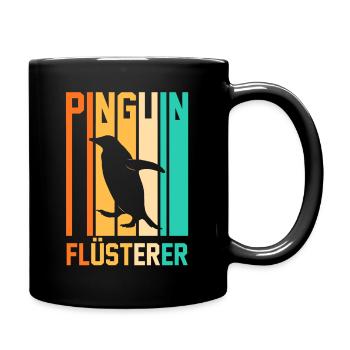 Tiermotiv Pinguin - Tasse einfarbig - Schwarz - Rechts