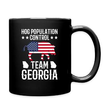 Schweinejagd-georgia-design Für Die - Full Colour Mug - black - Right