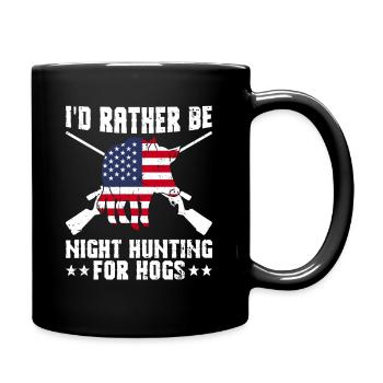 Patriotisches Wildschweinjagd-design Für Die - Full Colour Mug - black - Right