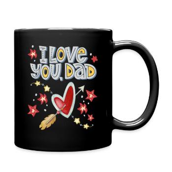 Father, Father's Day, Daddy-Daddy, Dad-Daddy Saying - Full Colour Mug - black - Right