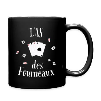 L'as des fourneaux !A table !! - Mug uni - noir - Droite