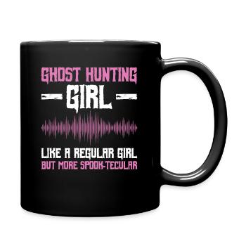 Geisterjagd-mädchen-design Für Paranormales - Tasse einfarbig - Schwarz - Rechts