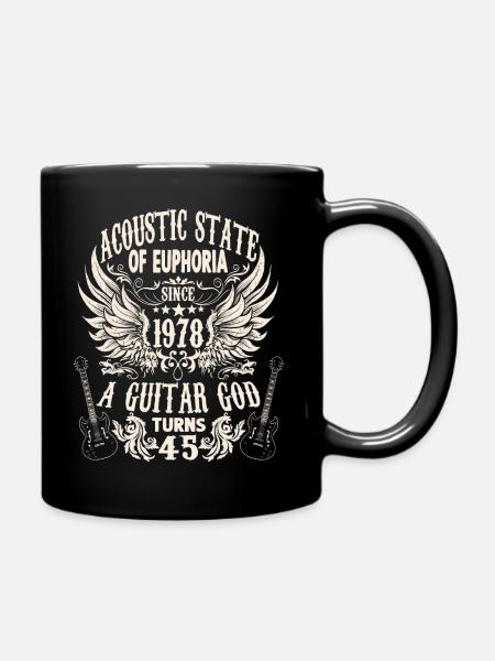 Fan de guitare Musicien Guitaristes Anniversaire 1978 - Mug uni - noir